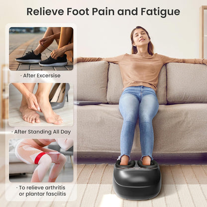 ExpressRelief Shiatsu Foot Massager with Heat & Remote